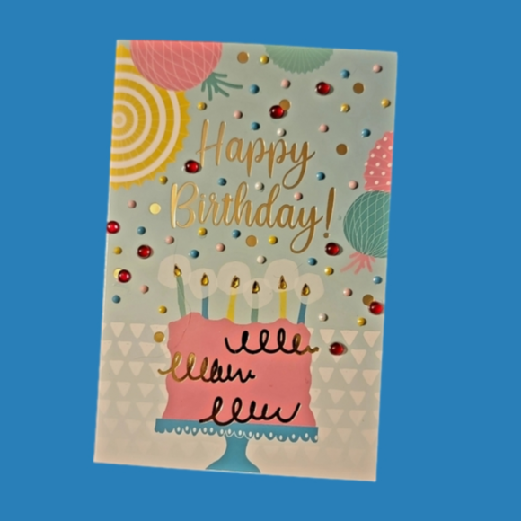 Party Supplies, Happy Birthday Card Small